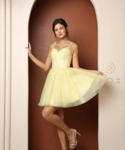 Short Embroidered Glitter Dress By Nox Anabel T744 New 15 Short Embroidered Glitter Dress By Nox Anabel T744 New