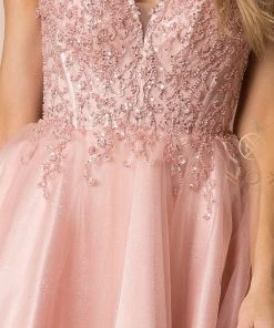 Beaded Short A-line Dress By Nox Anabel F732