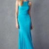 Fitted Sleeveless Gown With Ruffled Back By Juliet 645 Prom 1 Fitted Sleeveless Gown With Ruffled Back By Juliet 645 Prom