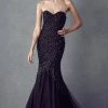 Prom Embroidered Strapless Mermaid Dress By Juliet 644