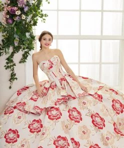 Quinceañera 2 Piece Floral Print Quinceanera Dress By House Of Wu 26967 23 Quinceañera 2 Piece Floral Print Quinceanera Dress By House Of Wu 26967
