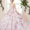 Quinceañera 2 Piece Floral Print Quinceanera Dress By House Of Wu 26967