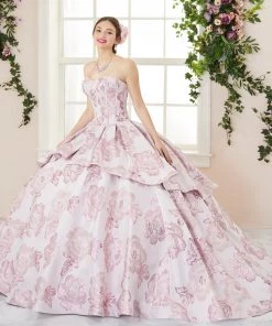 Quinceañera 2 Piece Floral Print Quinceanera Dress By House Of Wu 26967