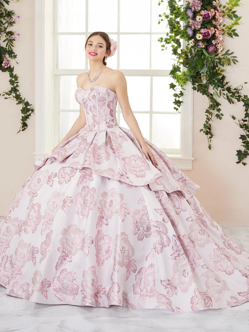 Quinceañera 2 Piece Floral Print Quinceanera Dress By House Of Wu 26967 3 Quinceañera 2 Piece Floral Print Quinceanera Dress By House Of Wu 26967