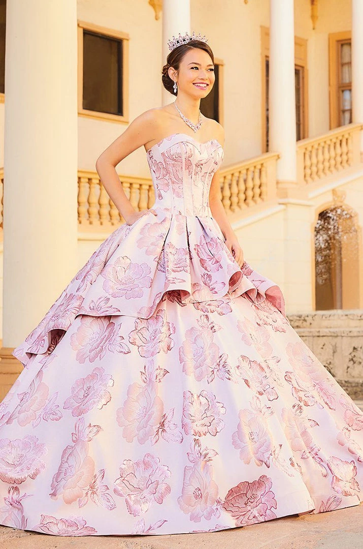 Quinceañera 2 Piece Floral Print Quinceanera Dress By House Of Wu 26967 8 Quinceañera 2 Piece Floral Print Quinceanera Dress By House Of Wu 26967