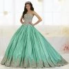 Quinceañera 2 Piece Satin Strapless Quinceanera Dress By House Of Wu 26826