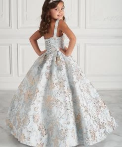2 Piece Strapless Floral Print Quinceanera Dress By House Of Wu 26947