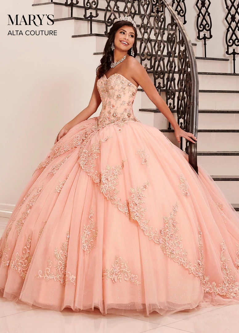 Mary's Bridal 2 Piece Strapless Quinceanera Dress By Alta Couture MQ3042 Quinceañera 3 Mary's Bridal 2 Piece Strapless Quinceanera Dress By Alta Couture MQ3042 Quinceañera