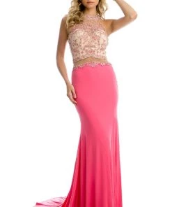 Beaded Side Cutout Fitted Gown By Juliet 620 Prom