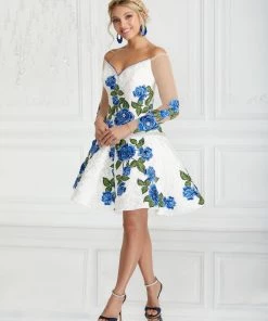 LA Glitter By House Of Wu 3-Piece Floral Charro Quinceanera Dress By LA Glitter 24075 Quinceañera