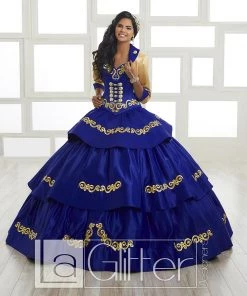 LA Glitter By House Of Wu 3-Piece Tiered Charro Dress By House Of Wu LA Glitter 24022