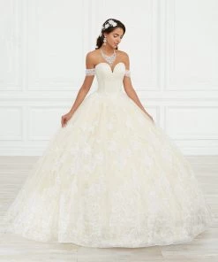 QuinceaƱera 3D Applique Quinceanera Dress By House Of Wu 26975
