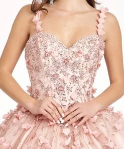 3D Applique Sleeveless Ball Gown By Elizabeth K GL1959