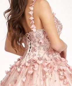 3D Applique Sleeveless Ball Gown By Elizabeth K GL1959