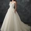 Lo Adoro By Mary's Bridal 3D Floral A-Line Bridal Dress By Mary's Bridal M668 1 Lo Adoro By Mary's Bridal 3D Floral A-Line Bridal Dress By Mary's Bridal M668
