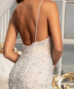 Prom 3D Floral Applique Mermaid Dress By Elizabeth K GL3000