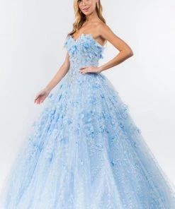 3D Floral Cape Ball Gown By Elizabeth K GL1939 30 3D Floral Cape Ball Gown By Elizabeth K GL1939