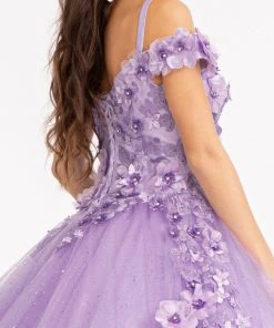 3D Floral Cold Shoulder Ball Gown By Elizabeth K GL1988 22 3D Floral Cold Shoulder Ball Gown By Elizabeth K GL1988