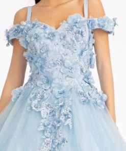 3D Floral Cold Shoulder Ball Gown By Elizabeth K GL1988 26 3D Floral Cold Shoulder Ball Gown By Elizabeth K GL1988