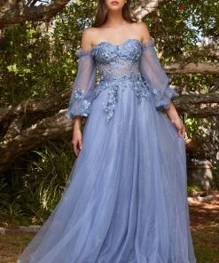 3D Floral Corset Gown By Cinderella Divine CD962 Prom 14 3D Floral Corset Gown By Cinderella Divine CD962 Prom