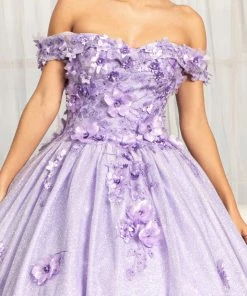 3D Floral Glitter Ball Gown By Elizabeth K GL1971 18 3D Floral Glitter Ball Gown By Elizabeth K GL1971