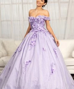3D Floral Glitter Ball Gown By Elizabeth K GL1971 17 3D Floral Glitter Ball Gown By Elizabeth K GL1971