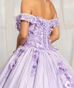 3D Floral Glitter Ball Gown By Elizabeth K GL1971 19 3D Floral Glitter Ball Gown By Elizabeth K GL1971