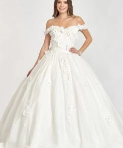 3D Floral Glitter Ball Gown By Elizabeth K GL1971 24 3D Floral Glitter Ball Gown By Elizabeth K GL1971