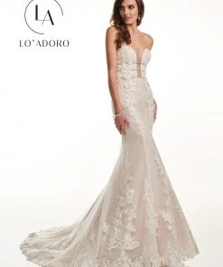 Lo Adoro By Mary's Bridal 3D Floral Mermaid Bridal Gown By Mary's Bridal M724 Wedding Dresses