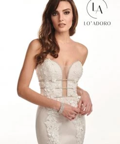 Lo Adoro By Mary's Bridal 3D Floral Mermaid Bridal Gown By Mary's Bridal M724 Wedding Dresses