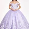 3D Floral Off Shoulder Ball Gown By Elizabeth K GL1960 1 3D Floral Off Shoulder Ball Gown By Elizabeth K GL1960