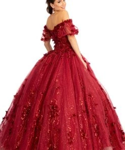 3D Floral Off Shoulder Ball Gown By Elizabeth K GL1975 30 3D Floral Off Shoulder Ball Gown By Elizabeth K GL1975