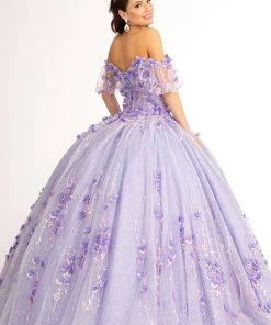3D Floral Off Shoulder Ball Gown By Elizabeth K GL1975 34 3D Floral Off Shoulder Ball Gown By Elizabeth K GL1975