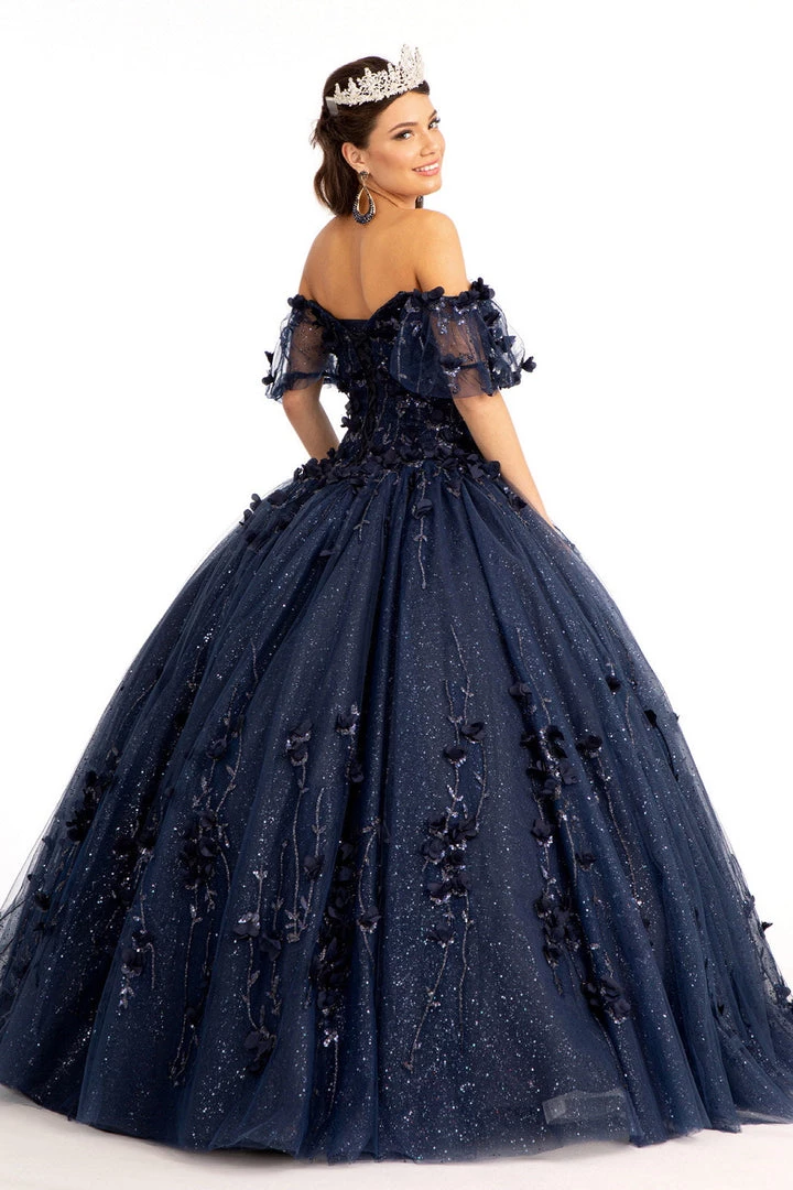 3D Floral Off Shoulder Ball Gown By Elizabeth K GL1975 22 3D Floral Off Shoulder Ball Gown By Elizabeth K GL1975