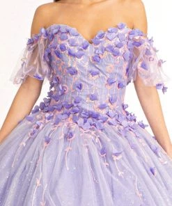 3D Floral Off Shoulder Ball Gown By Elizabeth K GL1975 35 3D Floral Off Shoulder Ball Gown By Elizabeth K GL1975