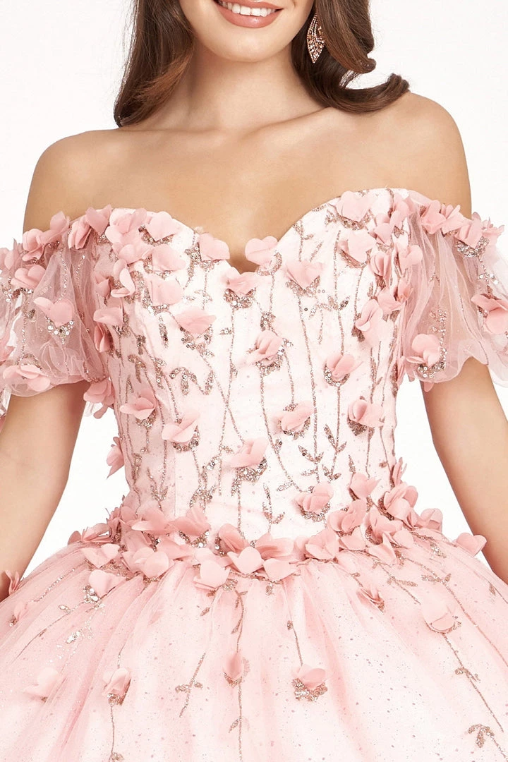 3D Floral Off Shoulder Ball Gown By Elizabeth K GL1975 19 3D Floral Off Shoulder Ball Gown By Elizabeth K GL1975
