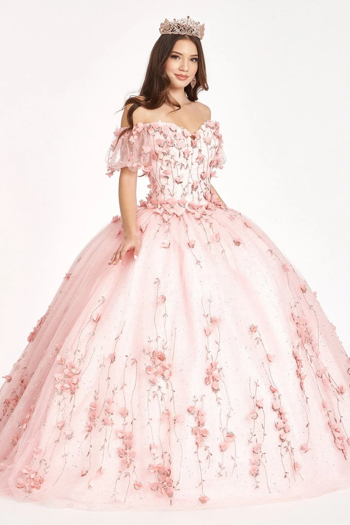 3D Floral Off Shoulder Ball Gown By Elizabeth K GL1975 18 3D Floral Off Shoulder Ball Gown By Elizabeth K GL1975