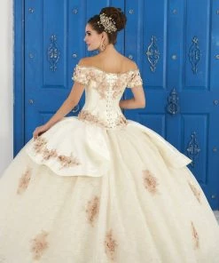 LA Glitter By House Of Wu Quinceañera 3D Floral Off Shoulder Dress By House Of Wu LA Glitter 24048 9 LA Glitter By House Of Wu Quinceañera 3D Floral Off Shoulder Dress By House Of Wu LA Glitter 24048