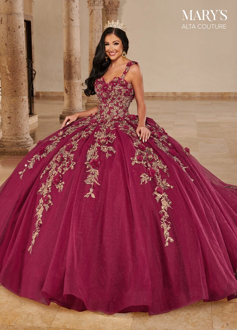 Mary's Bridal 3D Floral Quinceanera Dress By Alta Couture MQ3074 Quinceañera 5 Mary's Bridal 3D Floral Quinceanera Dress By Alta Couture MQ3074 Quinceañera
