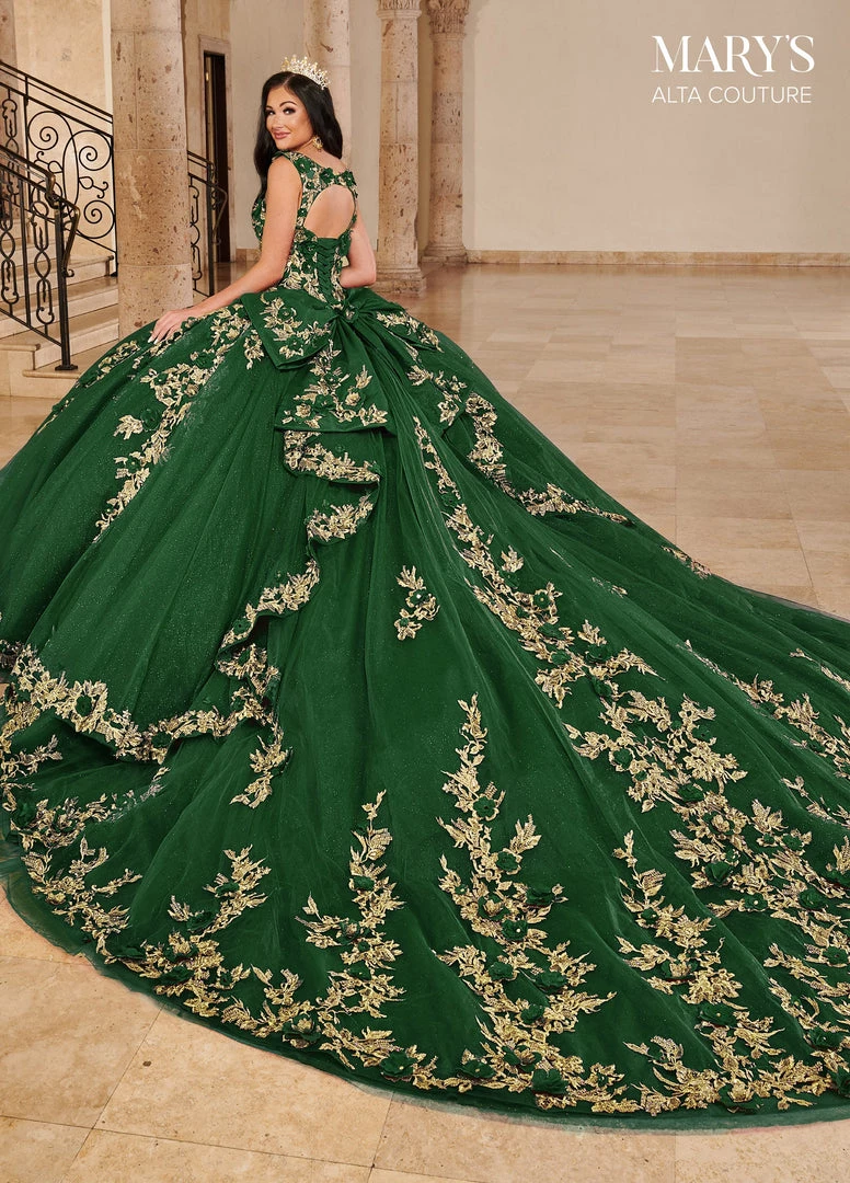 Mary's Bridal 3D Floral Quinceanera Dress By Alta Couture MQ3074 Quinceañera 8 Mary's Bridal 3D Floral Quinceanera Dress By Alta Couture MQ3074 Quinceañera