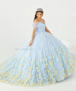 3D Floral Quinceanera Dress By House Of Wu 26013 QuinceaƱera