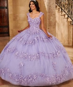 3D Floral Quinceanera Dress By Mary's Bridal MQ2145 Quinceañera