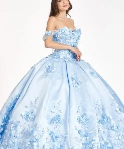 3D Floral Satin Ball Gown By Elizabeth K GL1961 11 3D Floral Satin Ball Gown By Elizabeth K GL1961