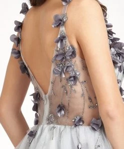 Prom 3D Floral Short Sweetheart Dress By Elizabeth K GS1999