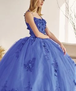 3D Floral Sleeveless Cape Ball Gown By Juliet 1436 26 3D Floral Sleeveless Cape Ball Gown By Juliet 1436