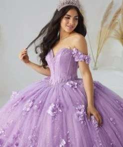 Quinceañera 3D Floral Tulle Quinceanera Dress By House Of Wu 26950