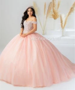 House Of Wu Fiesta Gowns Quinceañera Off Shoulder Quinceanera Dress By Fiesta Gowns 56446