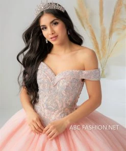 House Of Wu Fiesta Gowns Quinceañera Off Shoulder Quinceanera Dress By Fiesta Gowns 56446