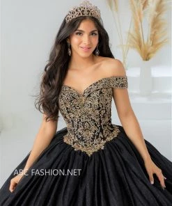House Of Wu Fiesta Gowns Quinceañera Off Shoulder Quinceanera Dress By Fiesta Gowns 56446