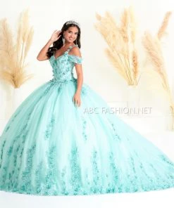 House Of Wu Fiesta Gowns Quinceañera Cold Shoulder Quinceanera Dress By Fiesta Gowns 56449
